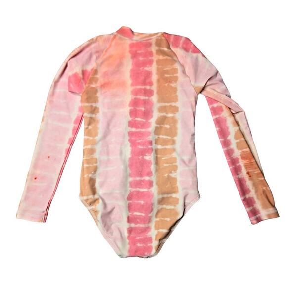 Crew cuts Girl's Tie-Dye Rashguard Swimsuit Size 12 - Picture 2 of 3